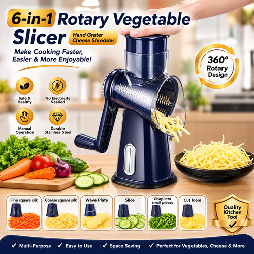 Rotary vegetable slicer - 6,